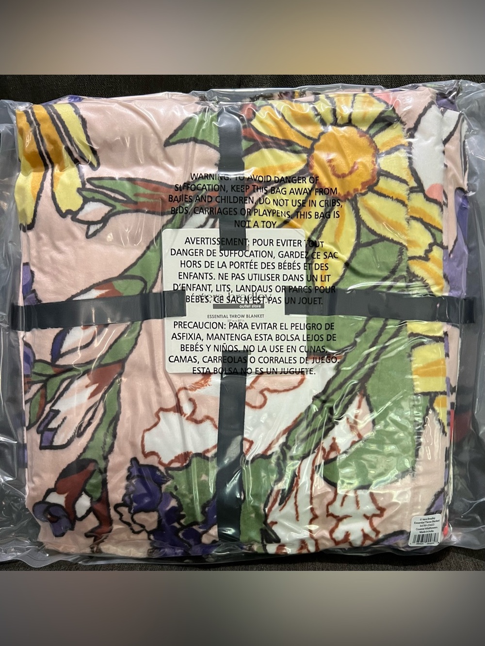 🌺NEW🌼 Vera Bradley COASTAL WILDFLOWERS Essential Throw Blanket 80”x50” Soft